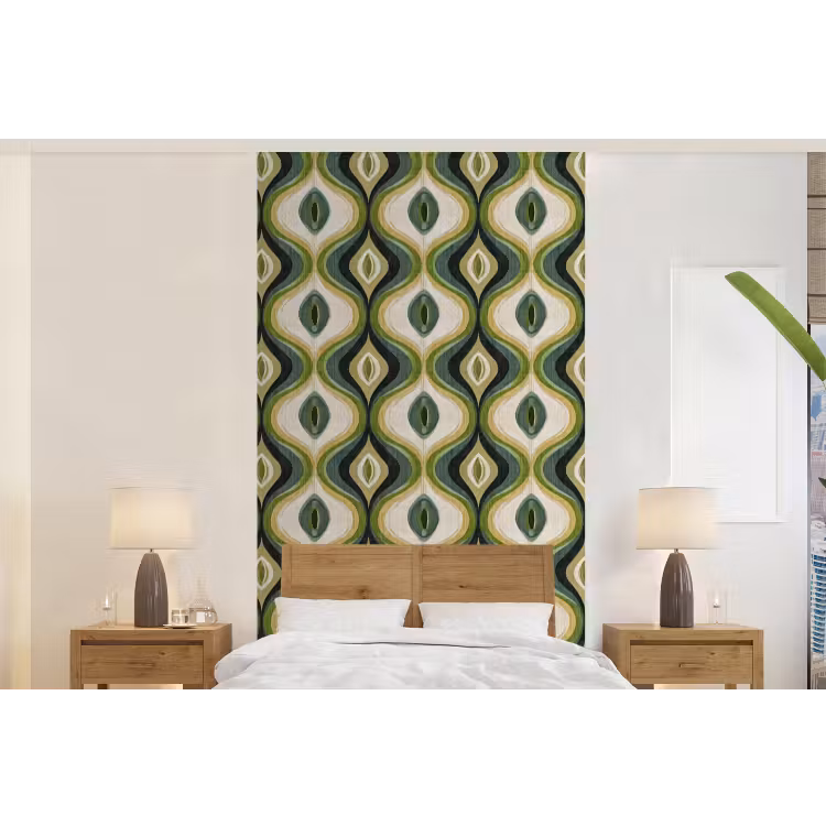 Behang - Abstract - Ritmisch - Groen — 5
