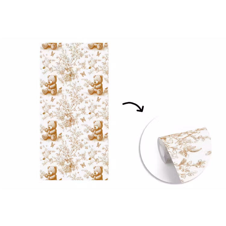 Behang - Beer - Tijdloos - Bruin — 1
