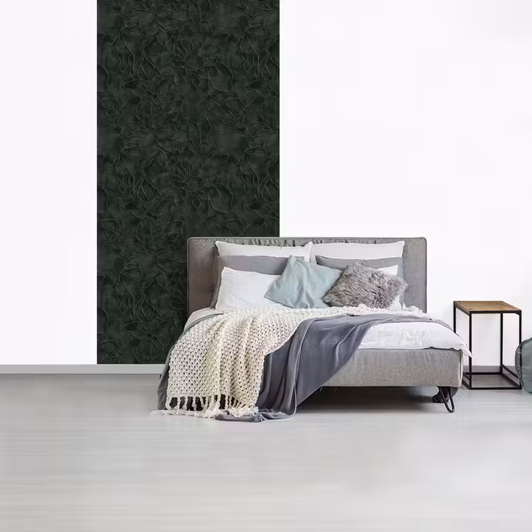 Behang - Bloemen - Lijnen - Groen — 4