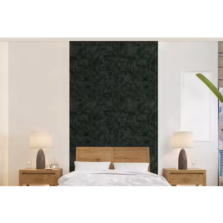 Behang - Bloemen - Lijnen - Groen — 5