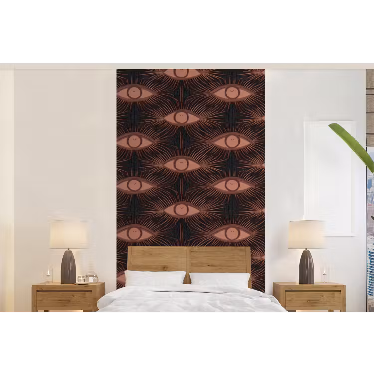 Behang - Boheems - Oog - Bruin — 5