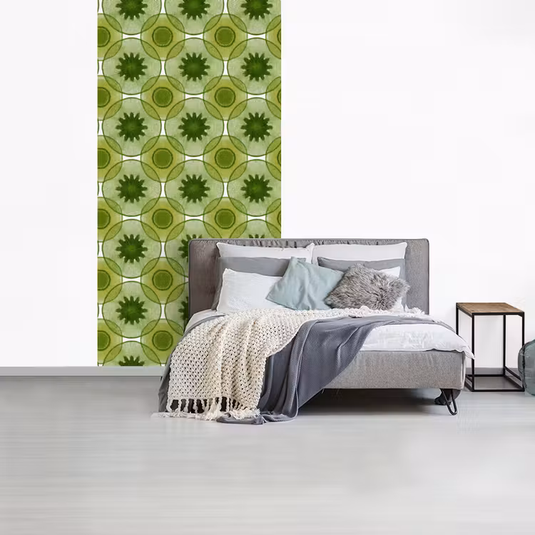 Behang - Cirkels - Patroon - Groen — 4