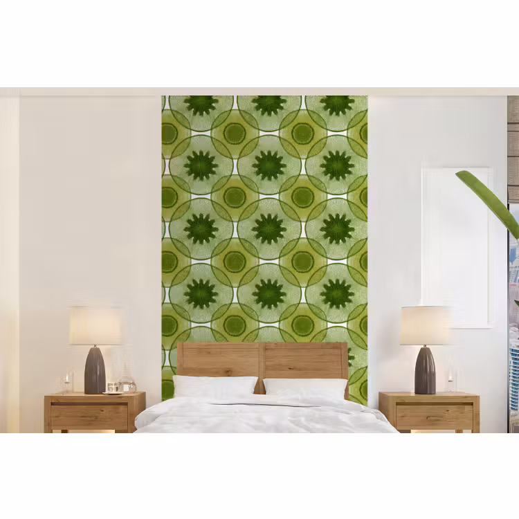 Behang - Cirkels - Patroon - Groen — 5