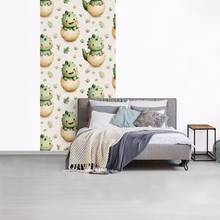 Behang - Dino - Eieren - Groen — 4