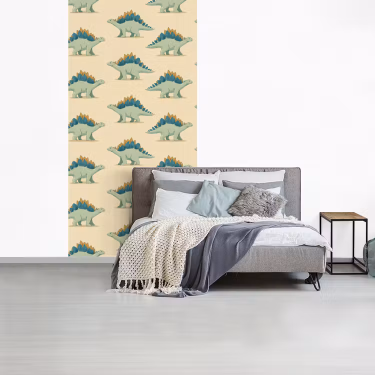 Behang - Dino - Patroon - Groen — 4