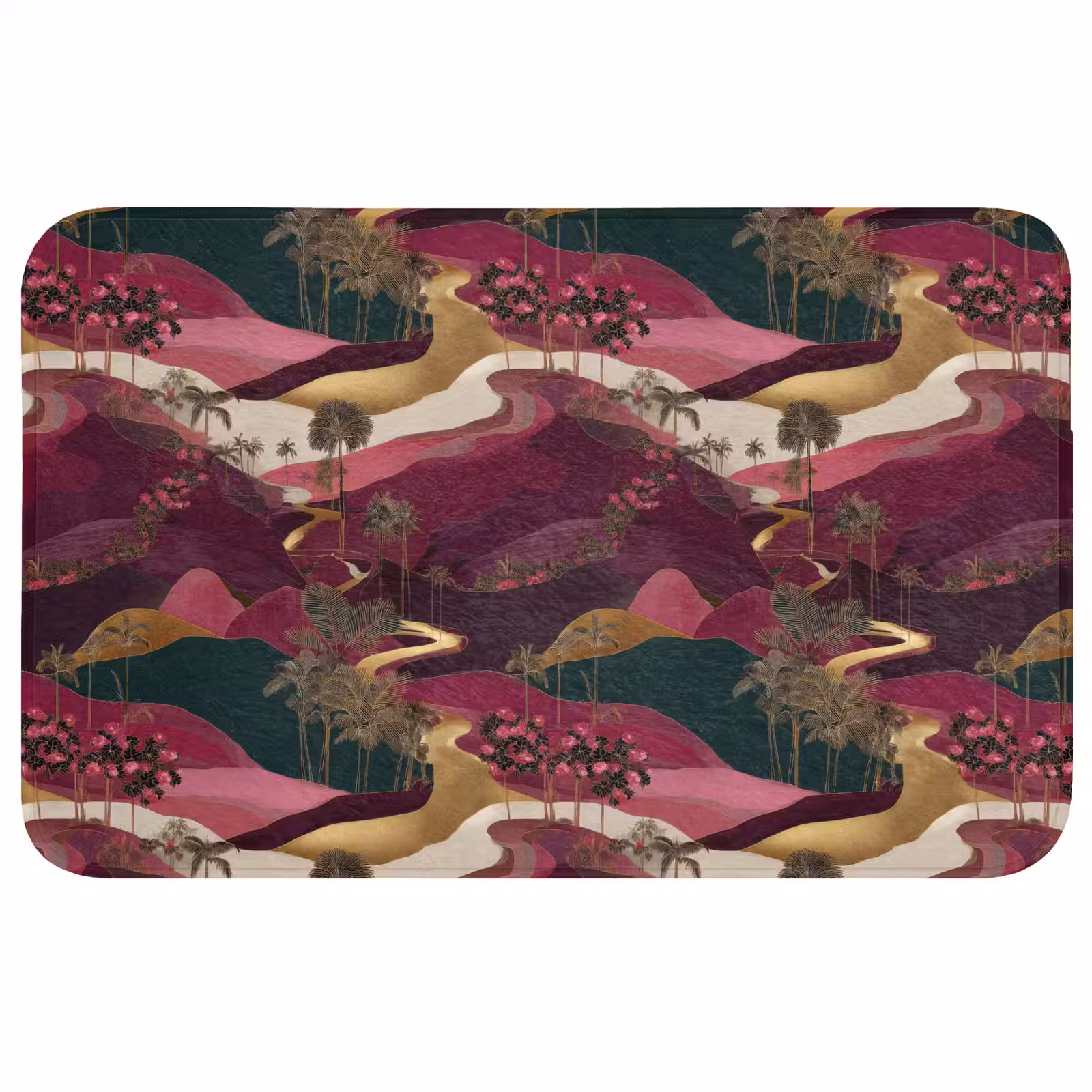 Badmat - Magisch - Palmbomen - Goud — 1