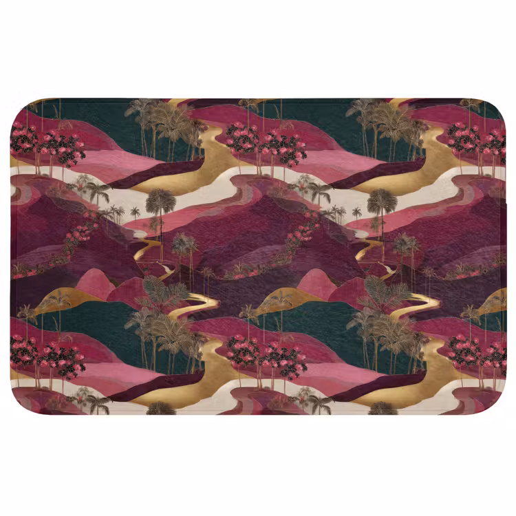 Badmat - Magisch - Palmbomen - Goud — 1