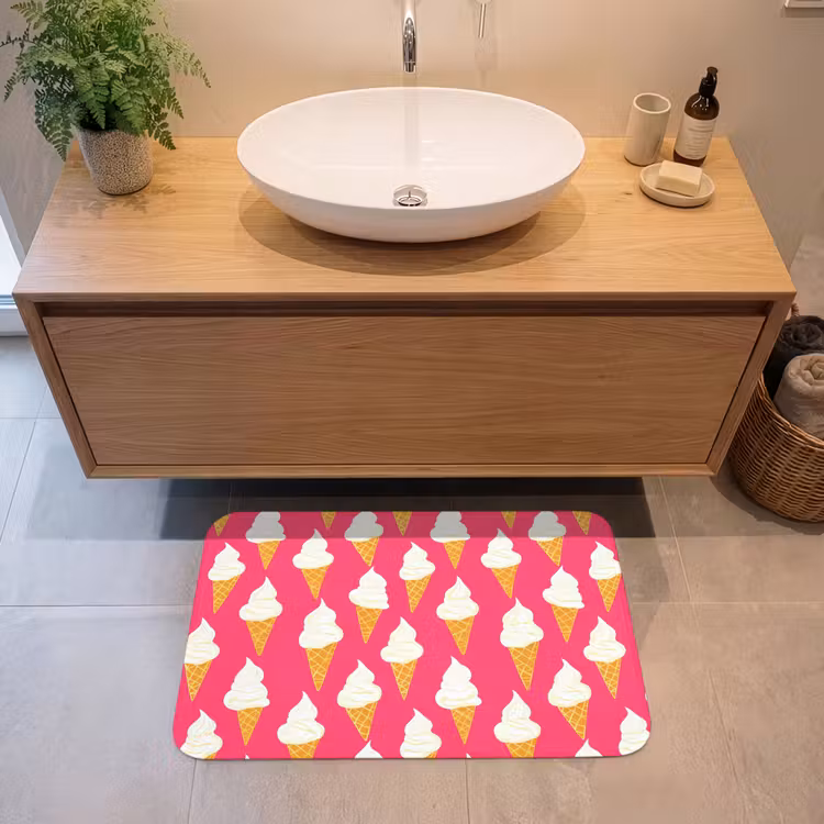 Badmat - Softijs - Horentje - Roze — 2