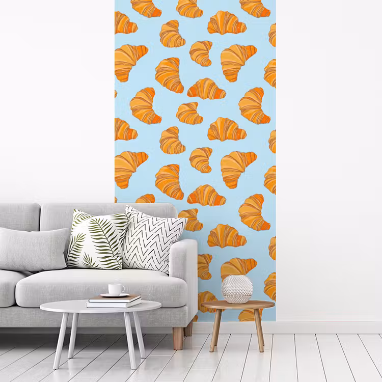Behang - Croissant - Speels - Blauw — 3