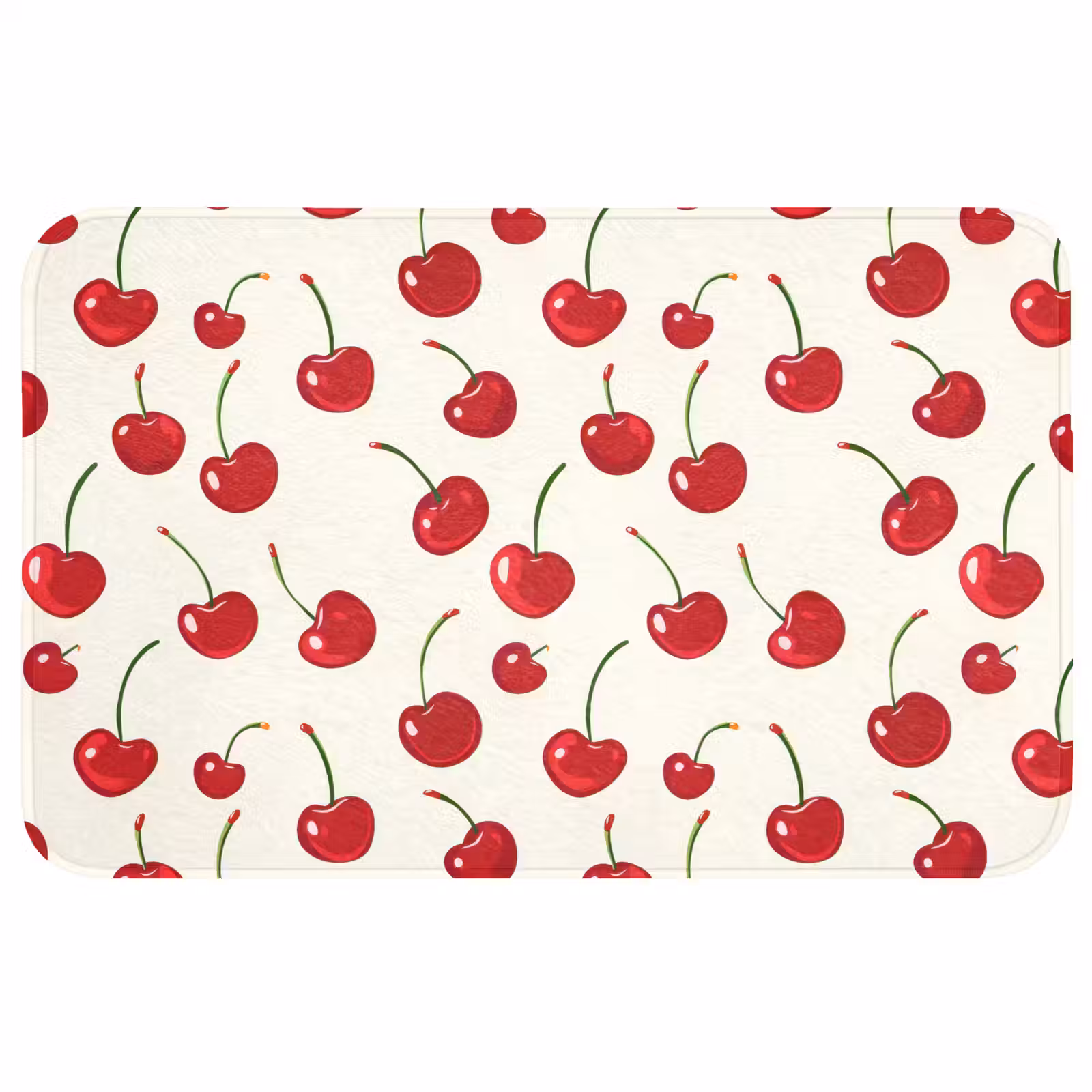Badmat - Kersen - Minimalistisch - Rood — 1