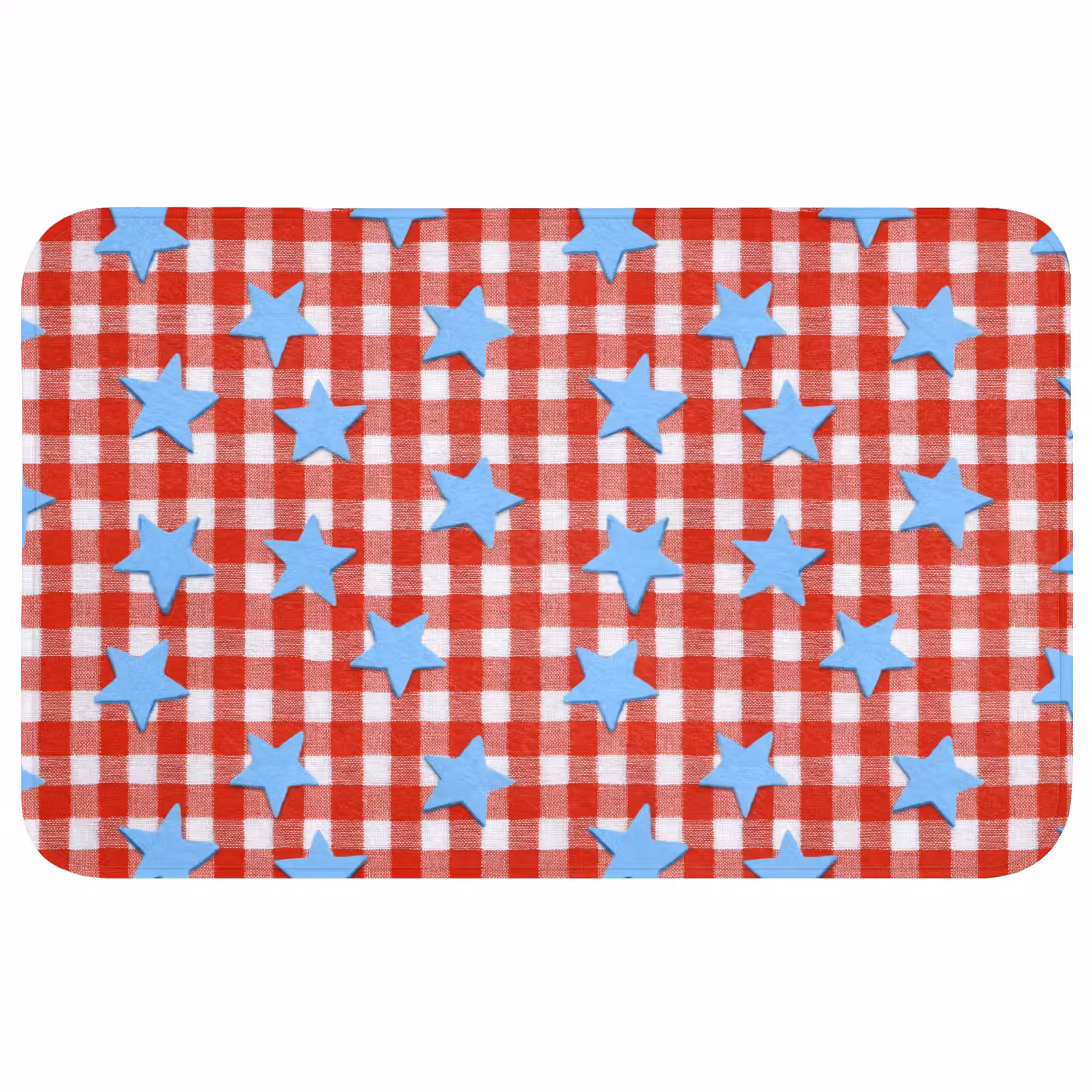 Badmat - Ruit - Sterren - Rood — 1