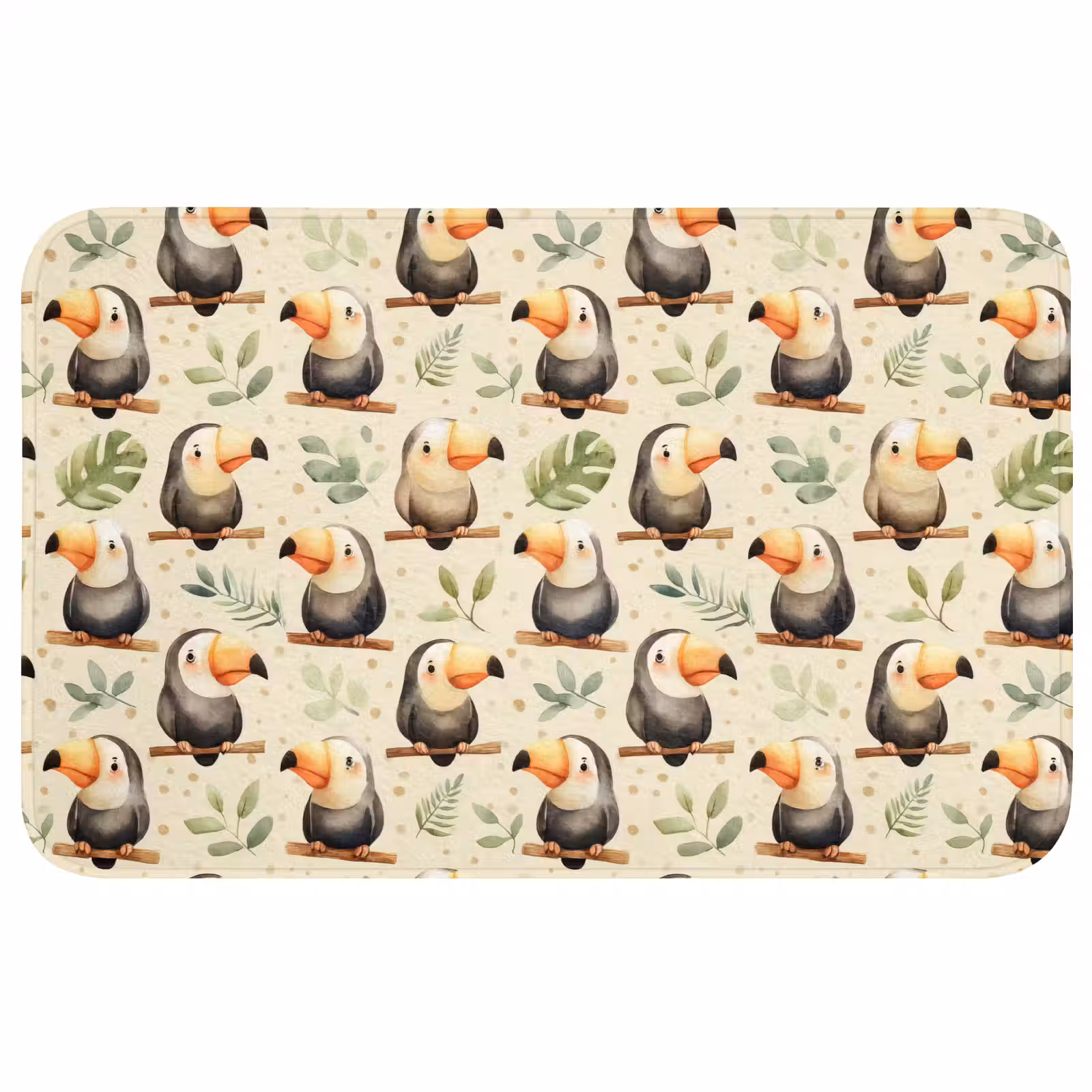 Badmat - Toekans - Exotisch - Kleurrijk — 1