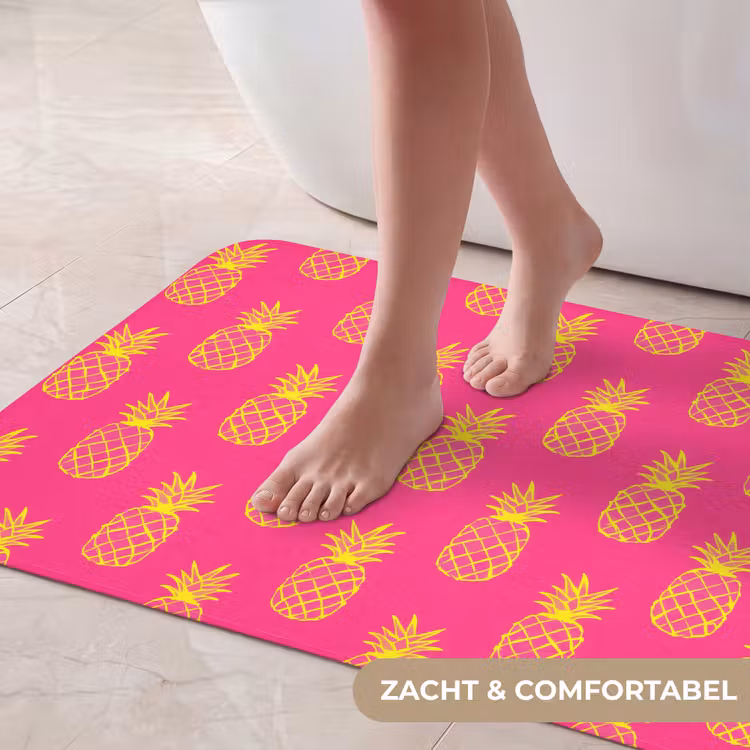 Badmat - Ananas - Trendy - Roze — 5