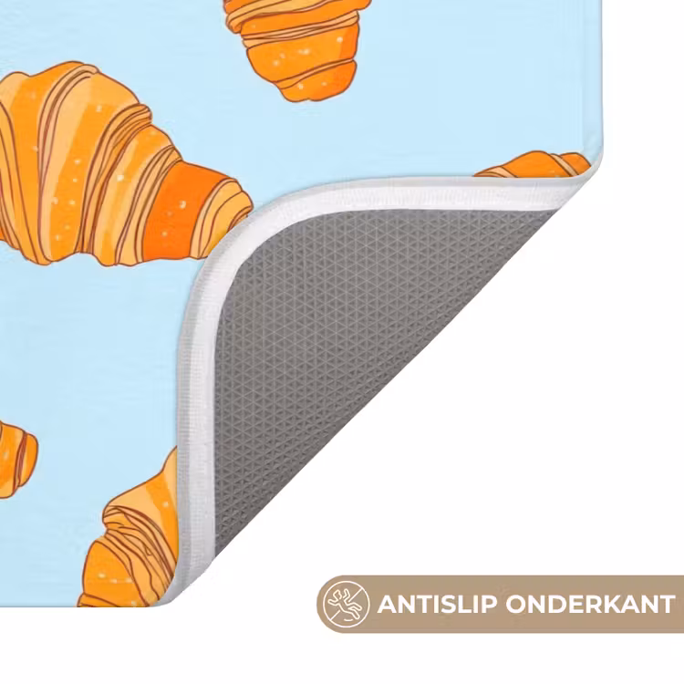 Badmat - Croissant - Speels - Blauw — 3