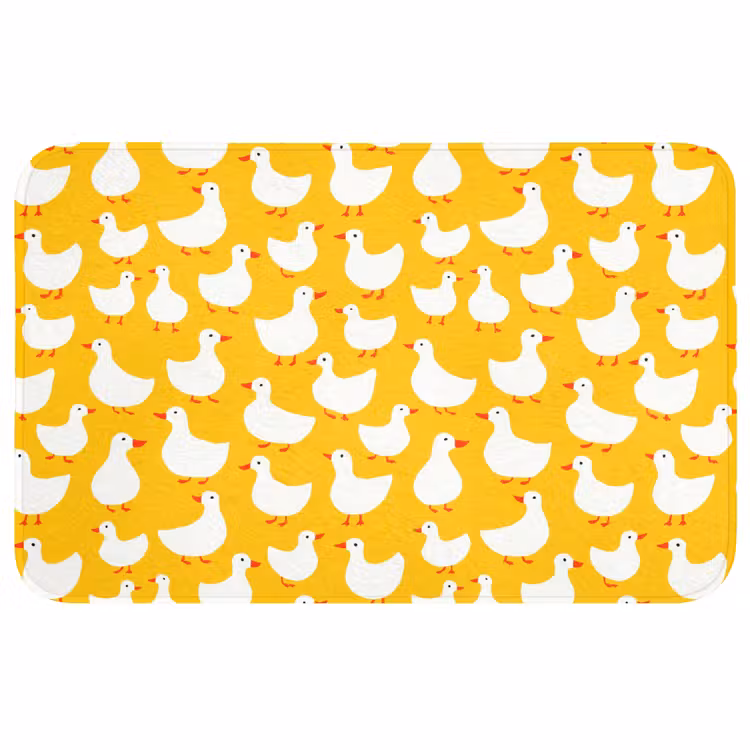 Badmat - Eendjes - Patroon - Geel — 1