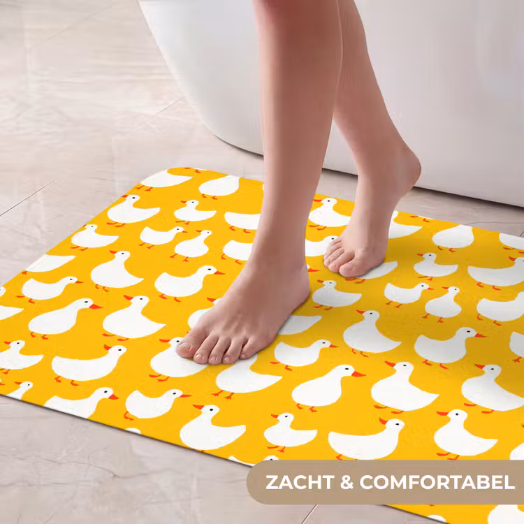 Badmat - Eendjes - Patroon - Geel — 5