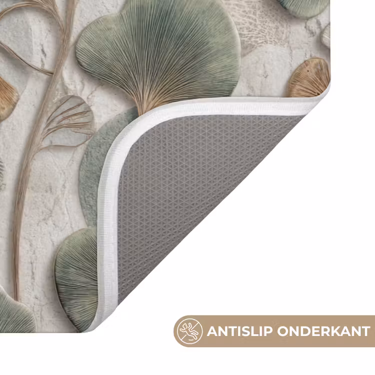 Badmat - Elegant - Bladeren - Groen — 3