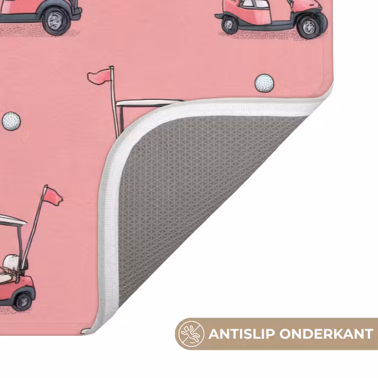 Badmat - Golfkar - Retro - Roze — 3