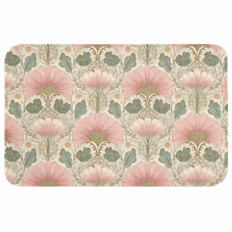 Badmat - Klassiek - Patroon - Roze — 1