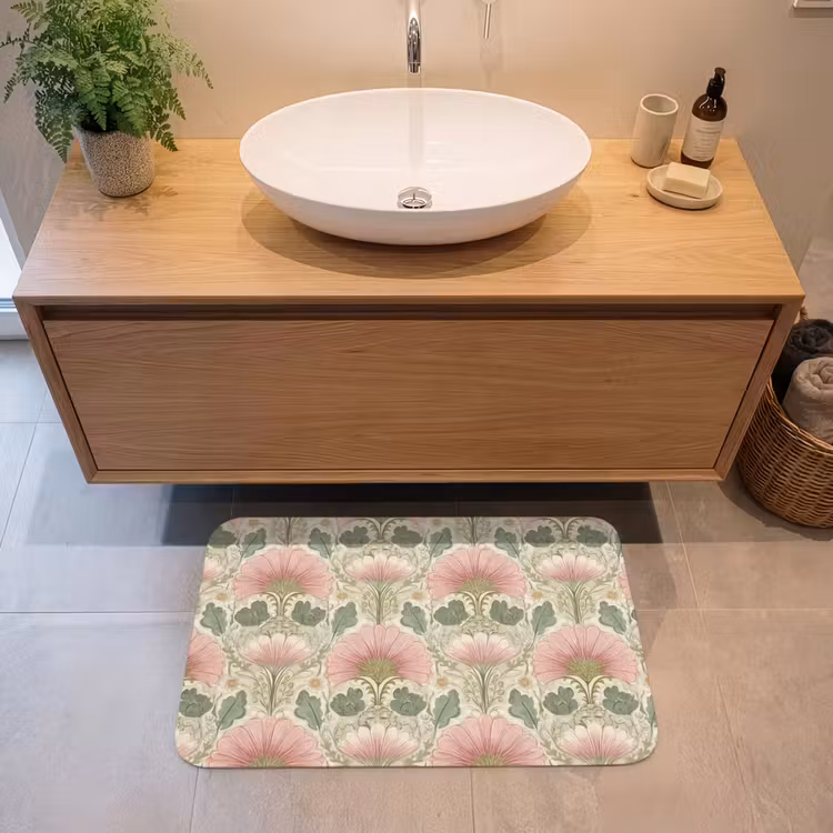 Badmat - Klassiek - Patroon - Roze — 2