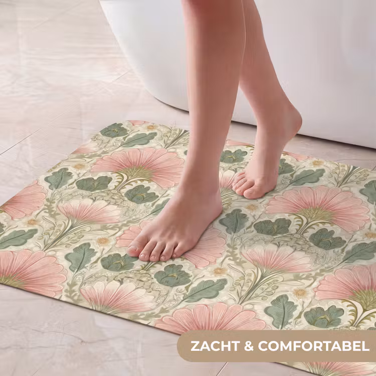 Badmat - Klassiek - Patroon - Roze — 5