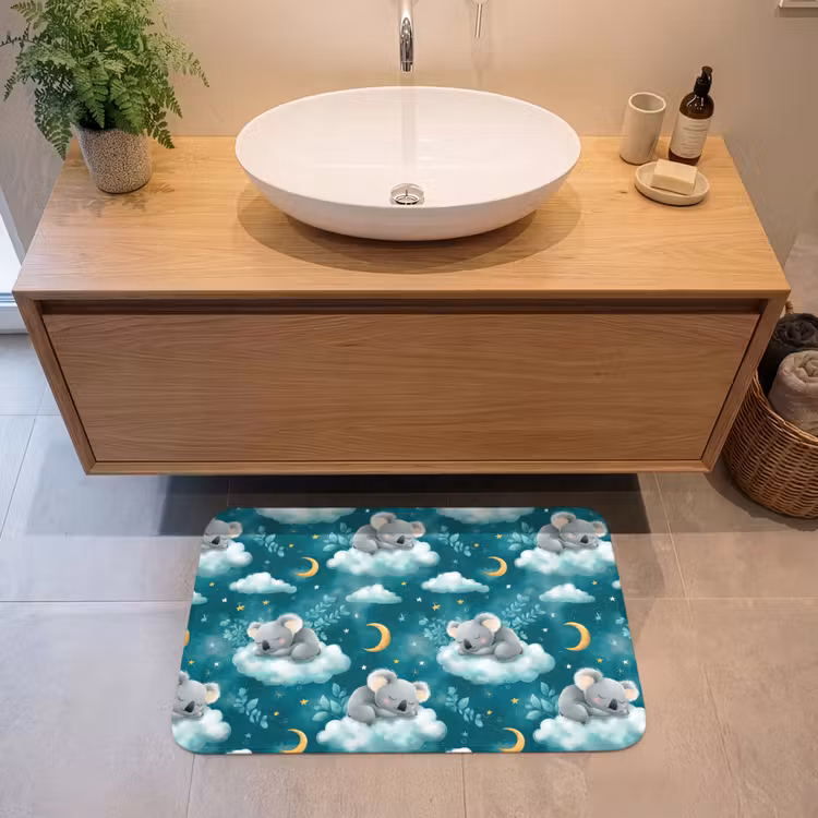 Badmat - Koala's - Betoverend - Blauw — 2