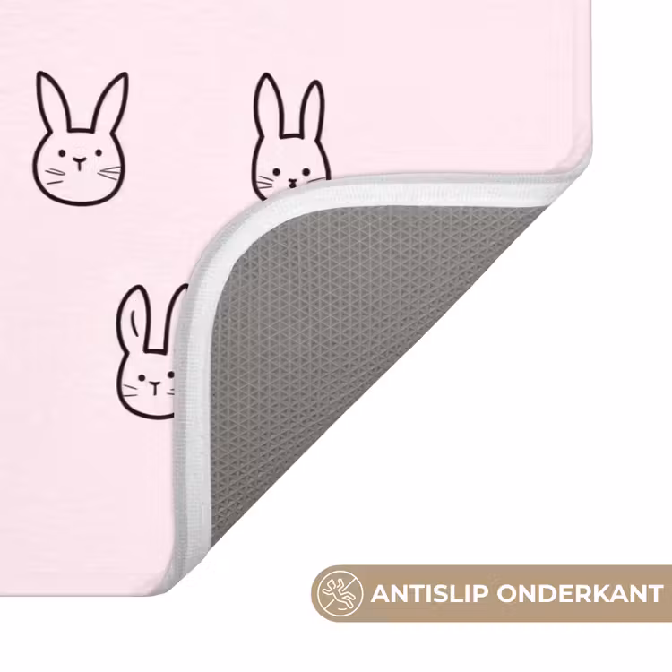Badmat - Konijnen - Minimalistisch - Roze — 3