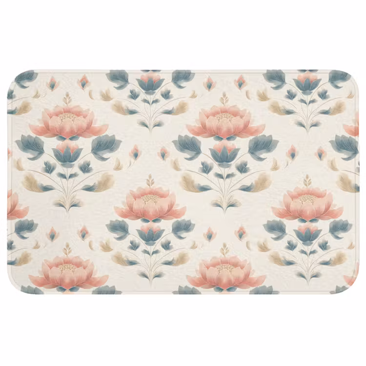 Badmat - Lotus - Bloemen - Roze — 1