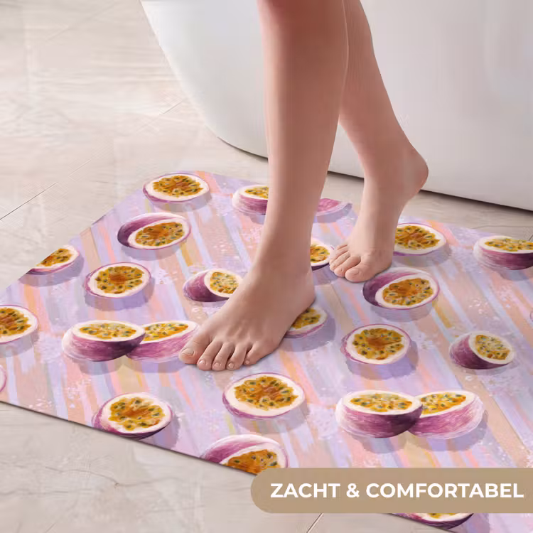 Badmat - Passievrucht - Tropisch - Paars — 5