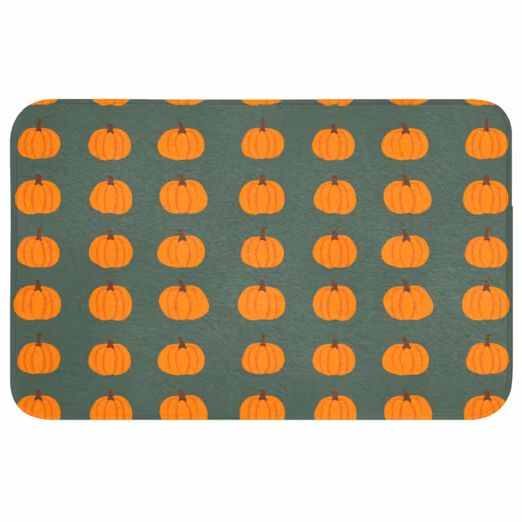 Badmat - Pompoen - Patroon - Oranje — 1