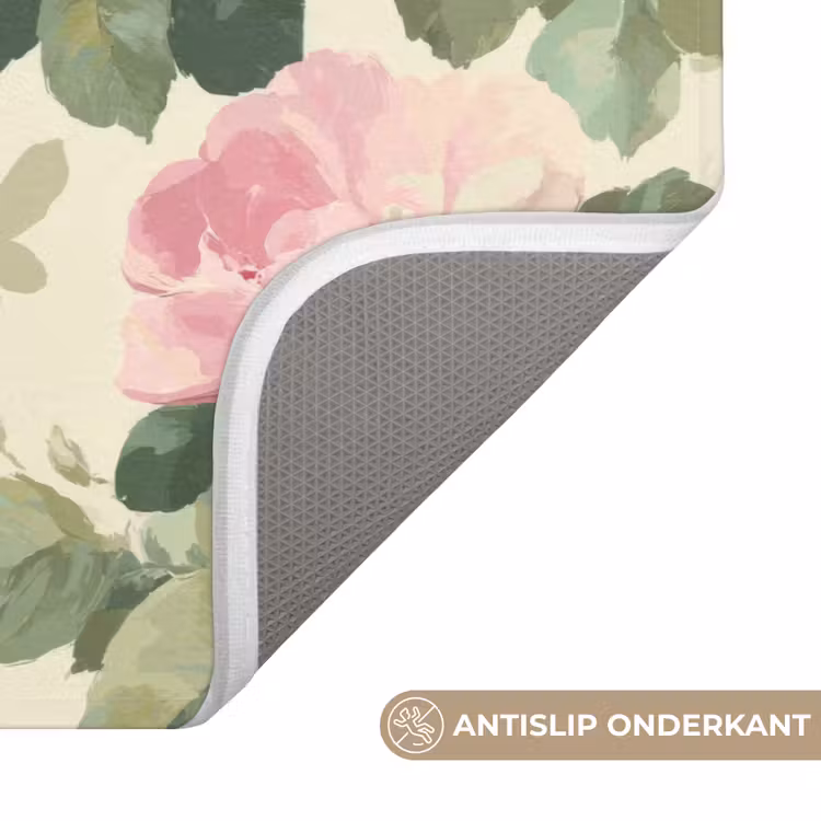 Badmat - Rozen - Botanisch - Roze — 3