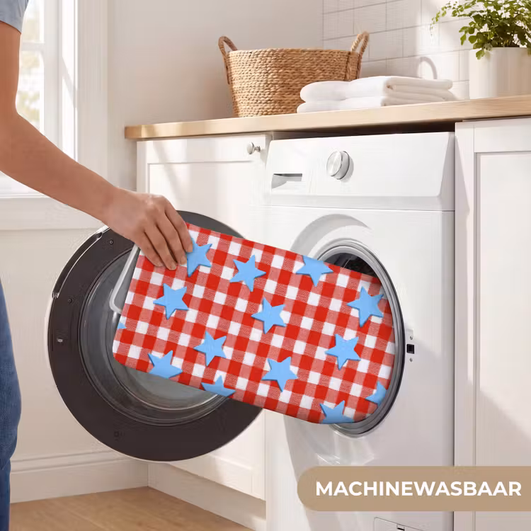 Badmat - Ruit - Sterren - Rood — 7