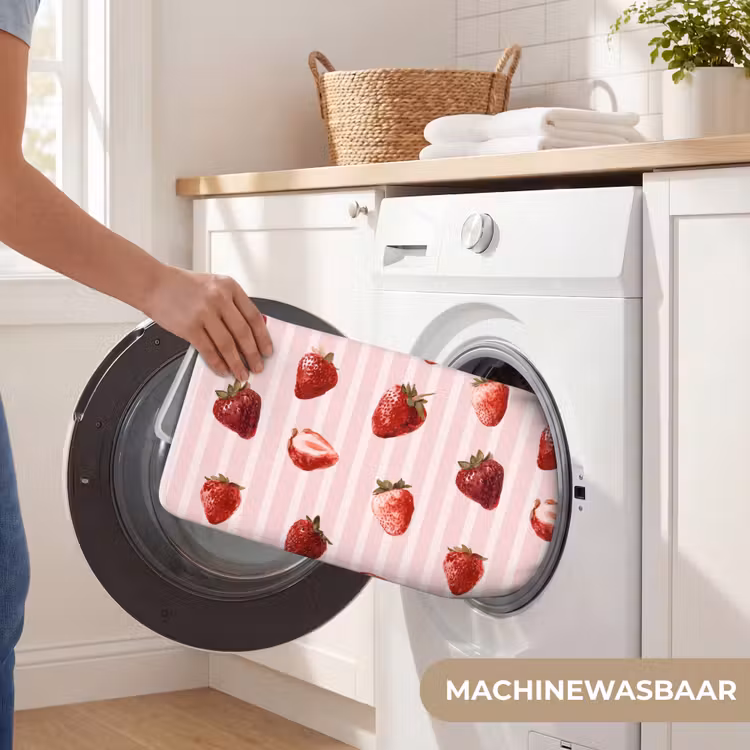 Badmat - Strepen - Aardbei - Roze — 7