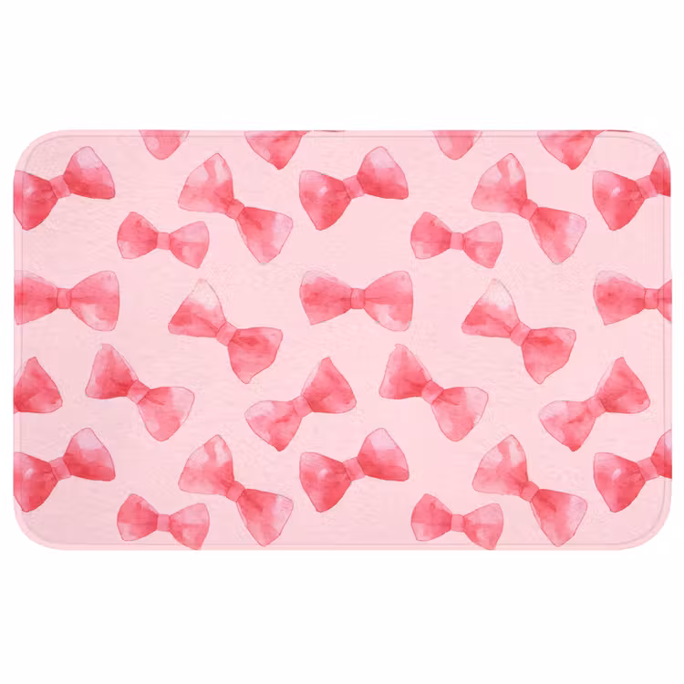 Badmat - Strikken - Aquarel - Roze — 1
