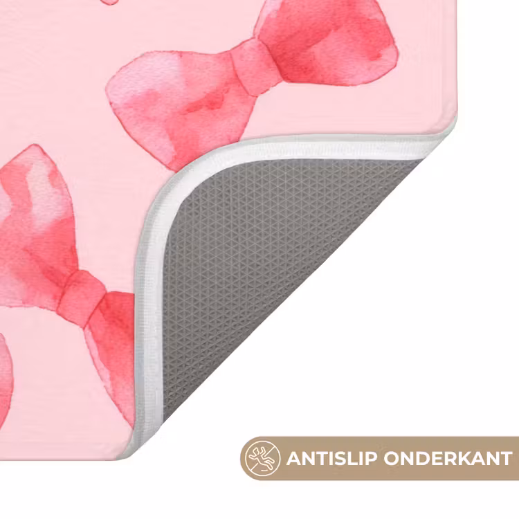 Badmat - Strikken - Aquarel - Roze — 3