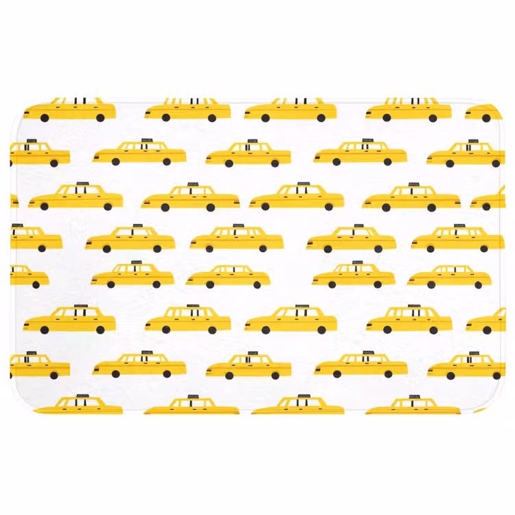 Badmat - Taxi - Iconisch - Geel — 1