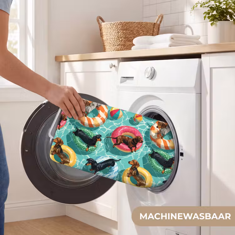 Badmat - Teckels - Zwembad - Kleurrijk — 7