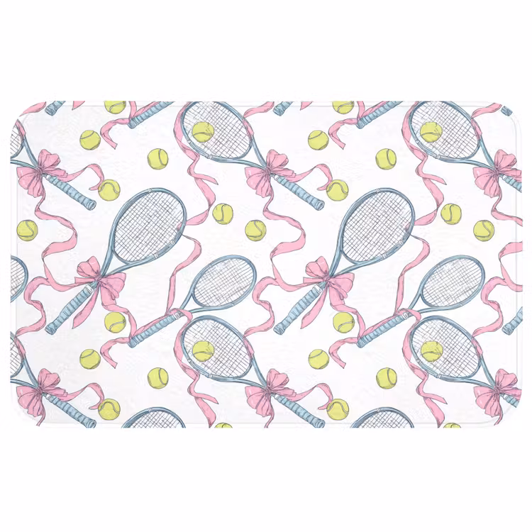 Badmat - Tennis - Strikken - Kleurrijk — 1
