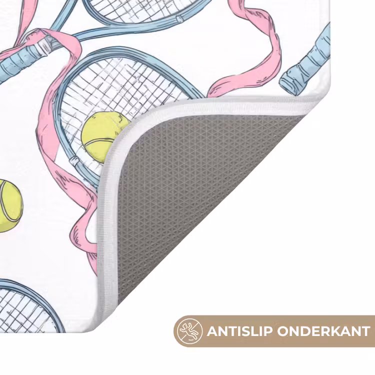 Badmat - Tennis - Strikken - Kleurrijk — 3