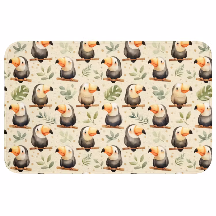 Badmat - Toekans - Exotisch - Kleurrijk — 1