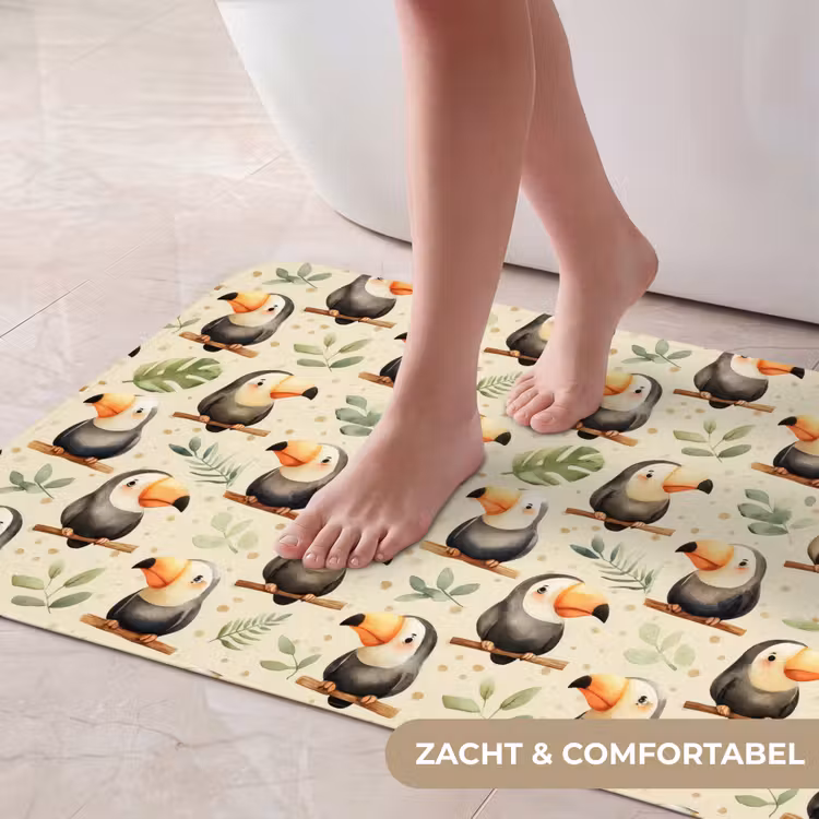 Badmat - Toekans - Exotisch - Kleurrijk — 5
