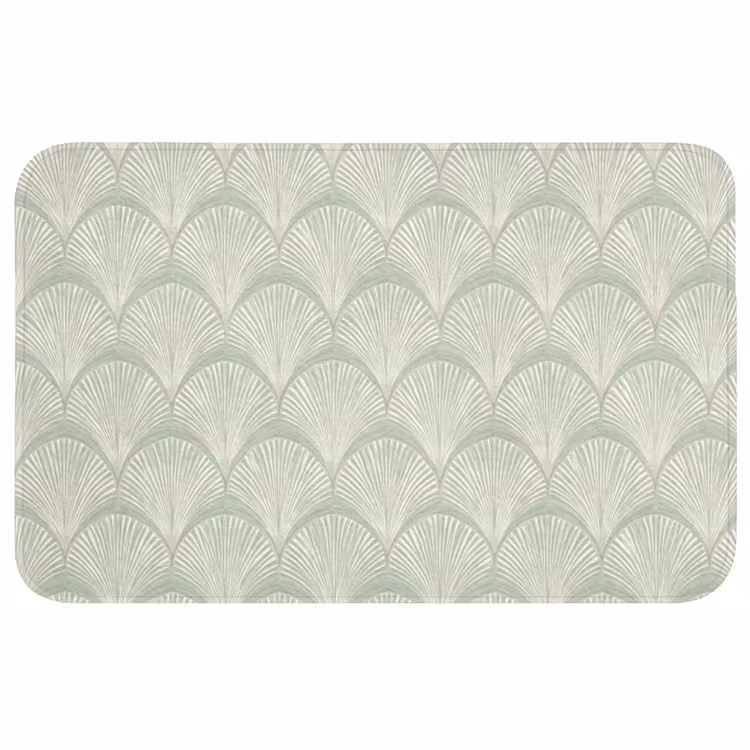 Badmat - Waaiers - Patroon - Groen — 1