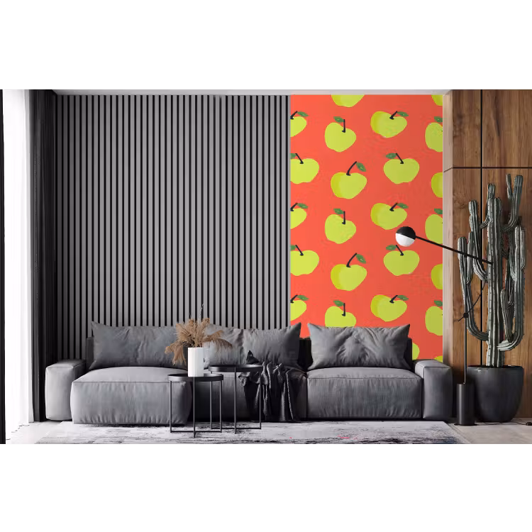 Behang - Appels - Modern - Groen — 2