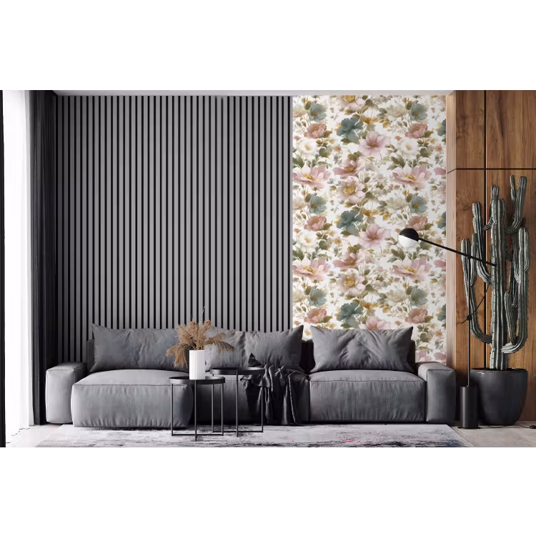 Behang - Bloemen - Patroon - Pastel — 2