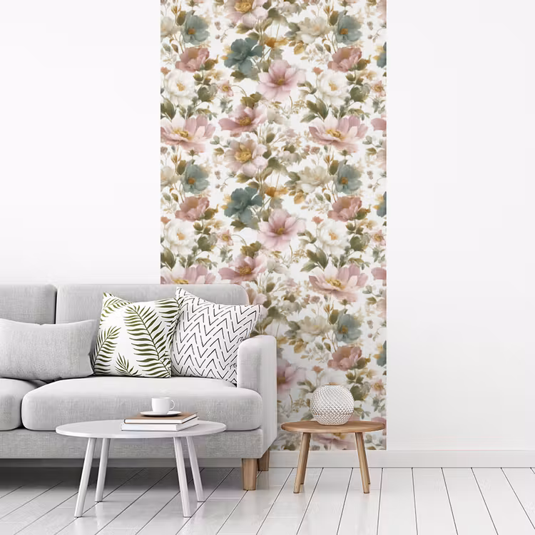 Behang - Bloemen - Patroon - Pastel — 3