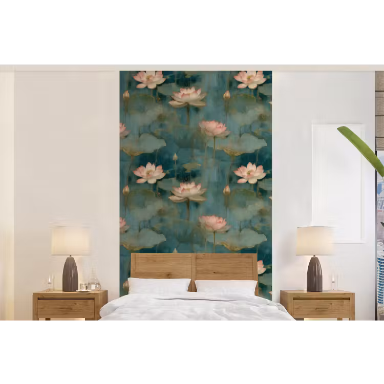 Behang - Botanisch - Bloemen - Roze — 5