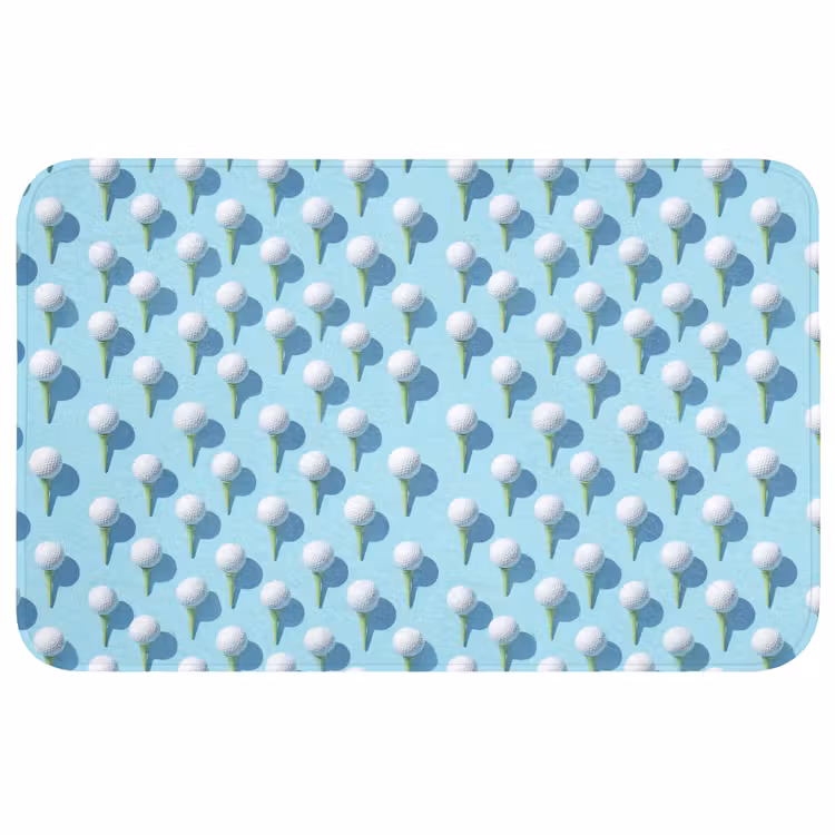 Badmat - Golf - Ballen - Blauw — 1