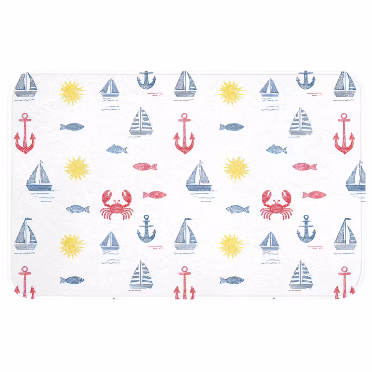 Badmat - Nautisch - Illustraties - Kleurrijk — 1