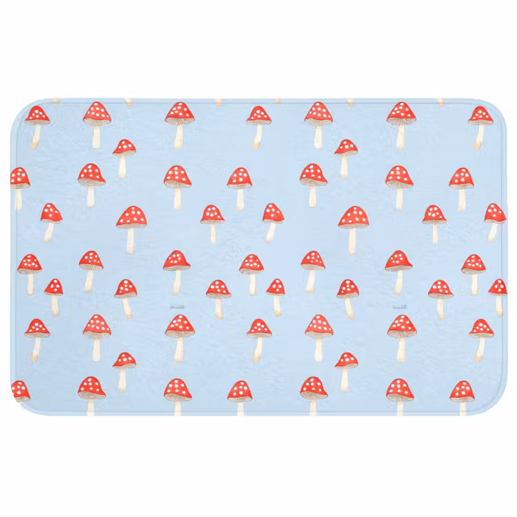 Badmat - Paddenstoel -Sprookje - Blauw — 1