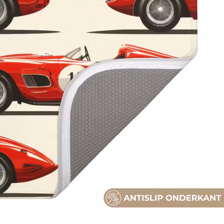 Badmat - Raceauto - Retro - Rood — 3